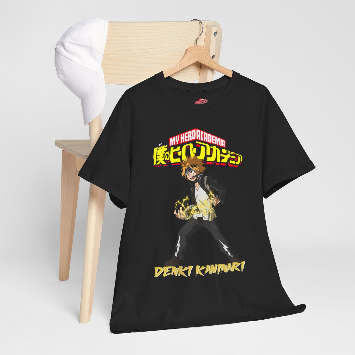 Denki Kaminari T-Shirt | Anime-Inspired Graphic Shirt | Electric Hero Streetwear Tee | Otaku Manga Graphic Unisex T-Shirt
