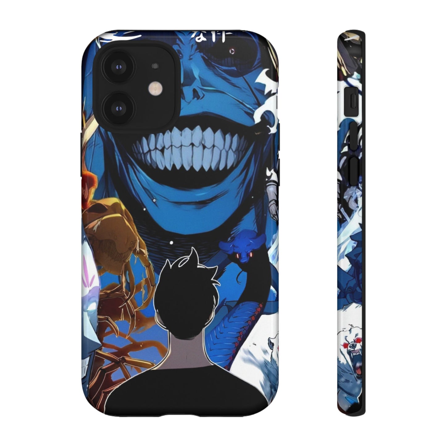 Sung Jin-Woo vs Statue of God Double Layered Phone Case | Double Dungeon Anime-Inspired Protective Case for iPhone & Samsung