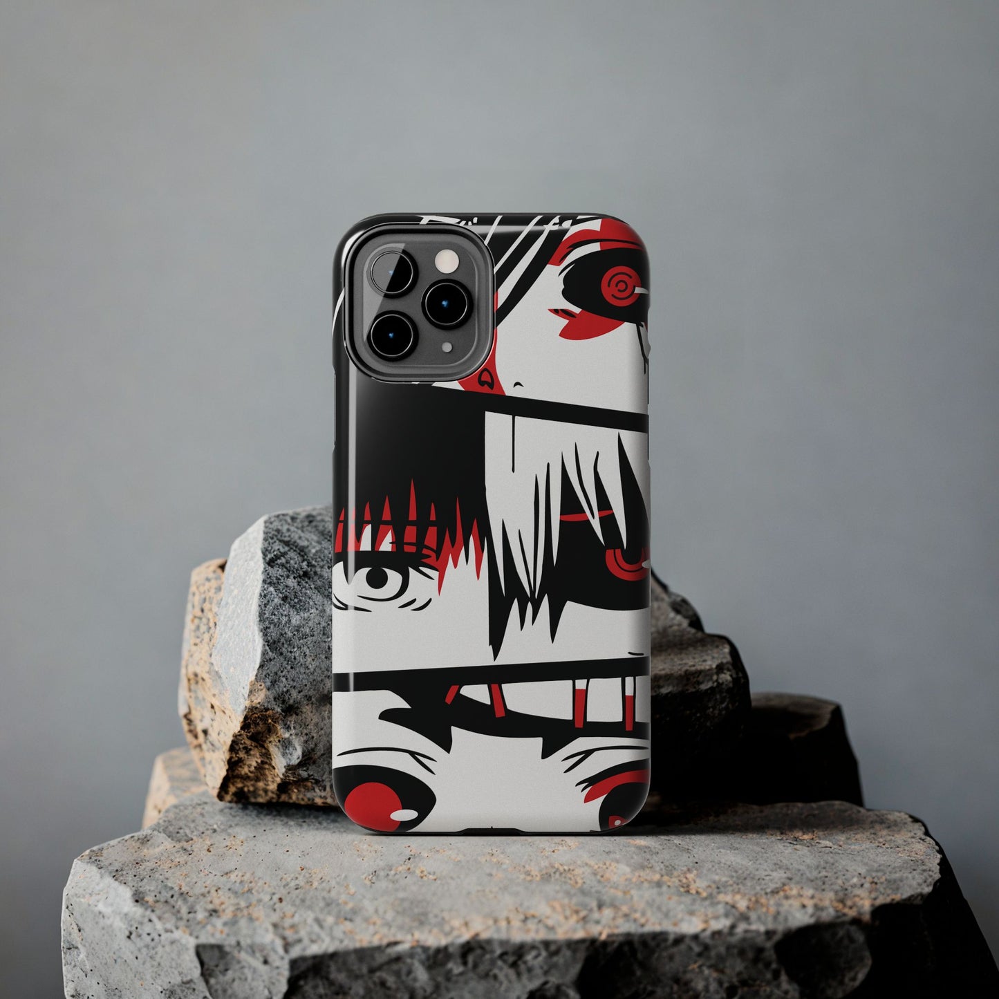 Crimson Gaze Double Layered Phone Case | Anime Protective Case | Kaneki Dark Otaku Phone Cover