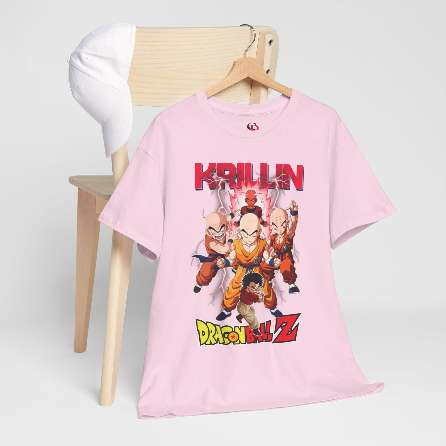 Krillin “Earth’s Strongest” Unisex Heavy Cotton T-Shirt | Dragon Ball Z Streetwear Tee