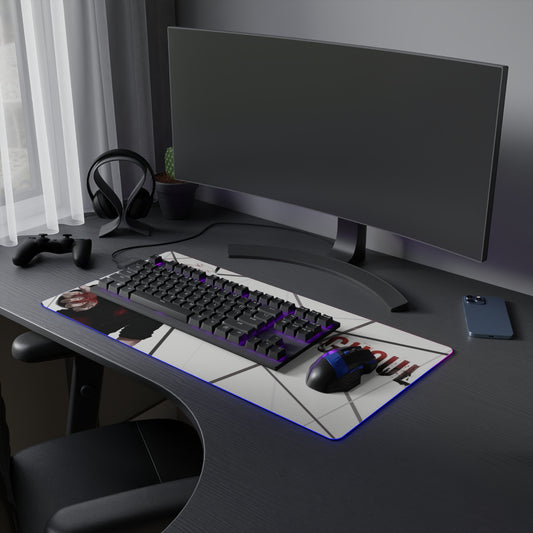 The One-Eyed King Ken Kaneki LED Gaming Mouse Pad | Anime-Inspired RGB Desk Mat