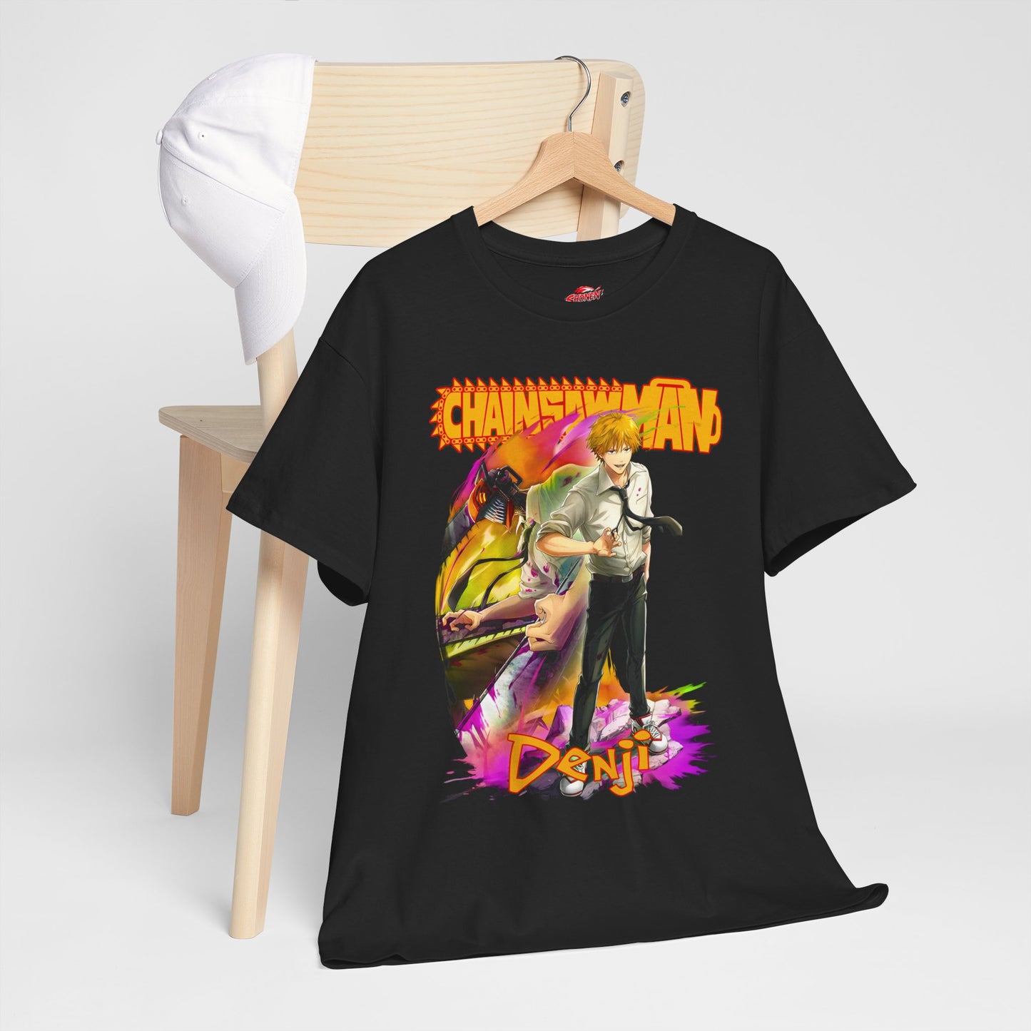 Chainsaw Devil Denji Unisex Heavy Cotton T-Shirt | Anime-Inspired Streetwear Tee