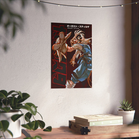 August Stilza Matte Vertical Poster | Anime-Inspired Wall Art Manga Decor