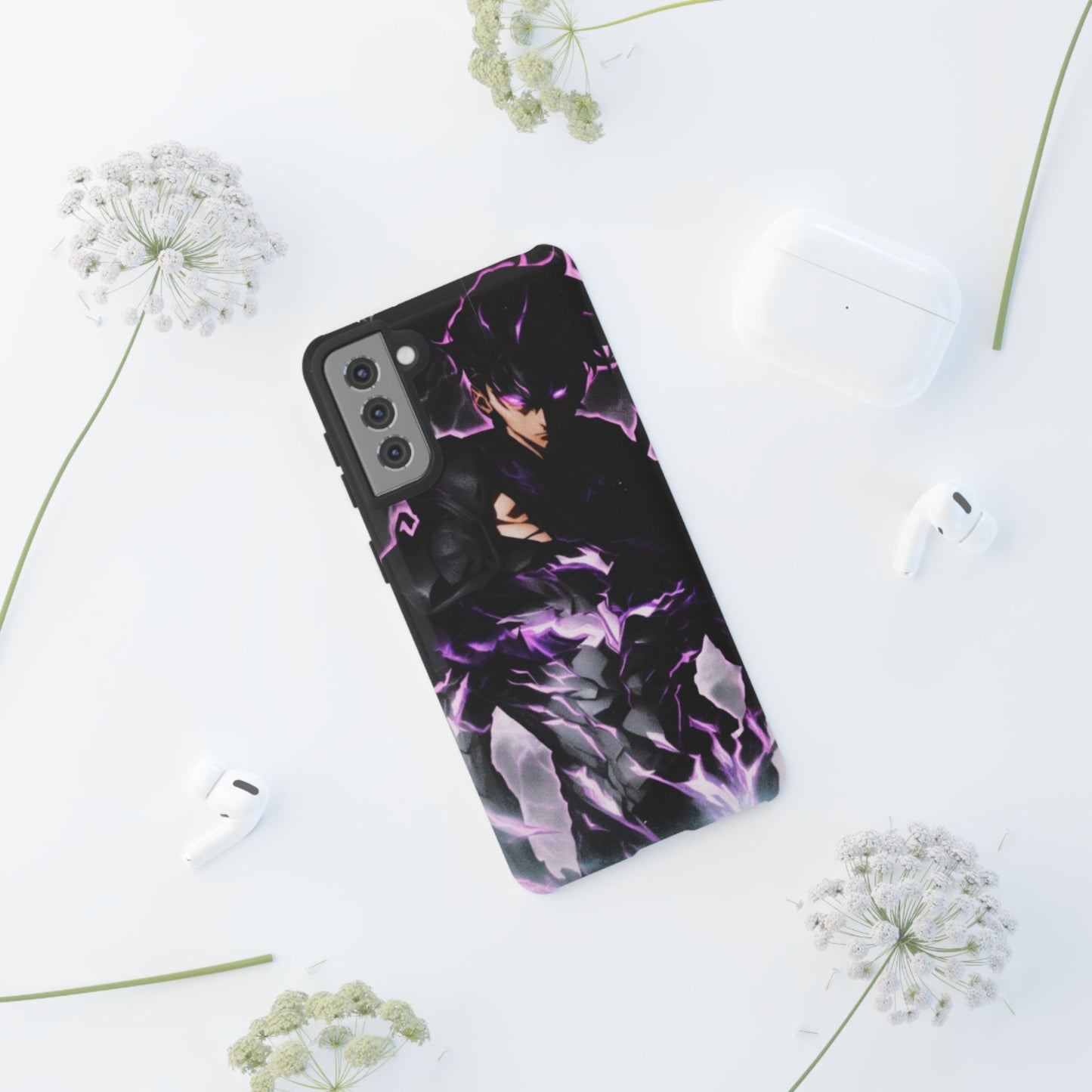 Sung Jin-Woo Shadow Monarch Awakening Double Layered Phone Case | Anime-Insired Protective Case for iPhone & Samsung