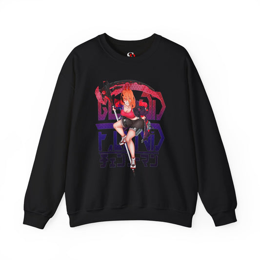 Blood Fiend Power III Unisex Heavy Blend Crewneck Sweatshirt | Chainsaw Man Anime Pullover
