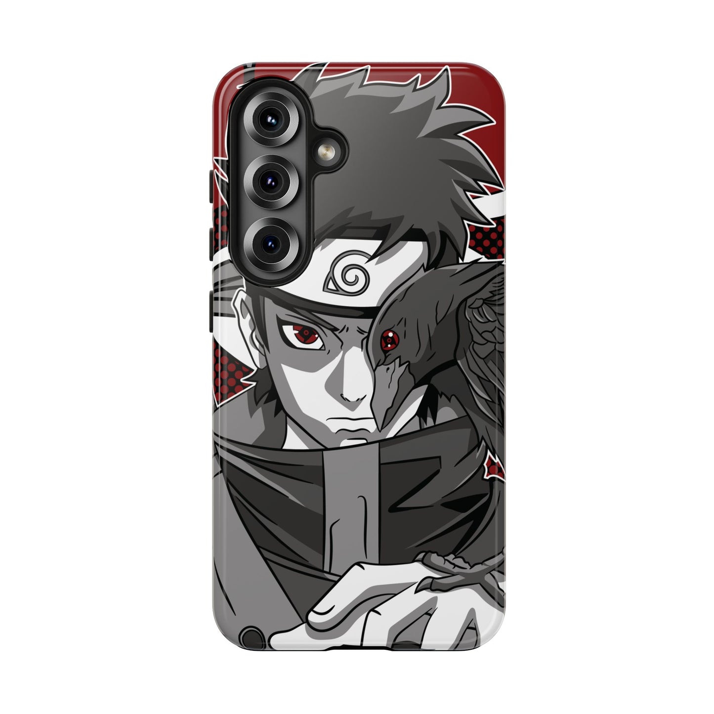 Shisui Uchiha Kotoamatsukami Phone Case | Anime-Inspired Protective Case | Mangekyo Sharingan iPhone & Samsung Cover | Otaku Manga Case