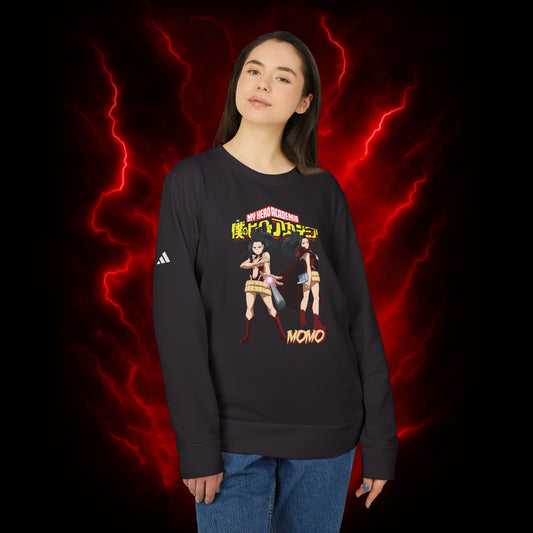 Momo Yaoyorozu Adidas Unisex Fleece Crewneck Sweatshirt
