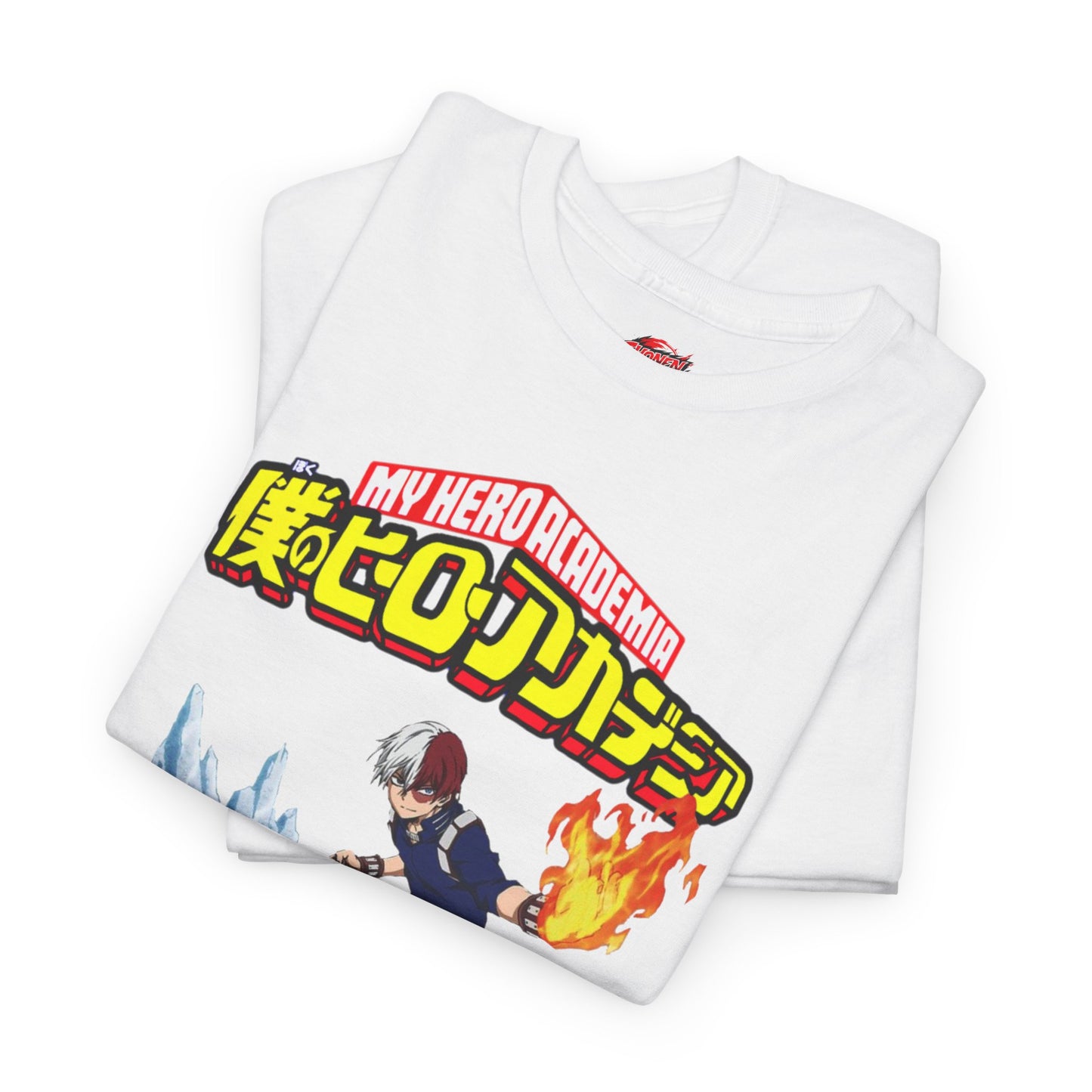 Shoto Todoroki Unisex Heavy Cotton T-Shirt | Anime-Inspired Streetwear Graphic Tee