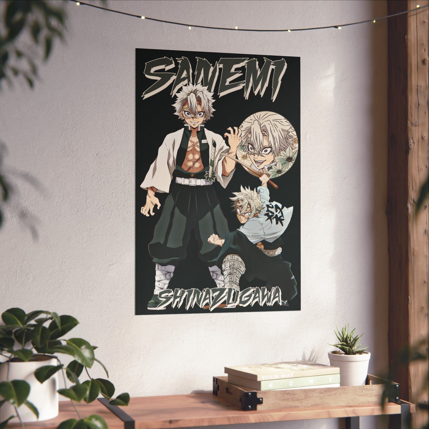 Sanemi Shinazugawa Wind Hashira Poster | Anime-Inspired Matte Wall Art