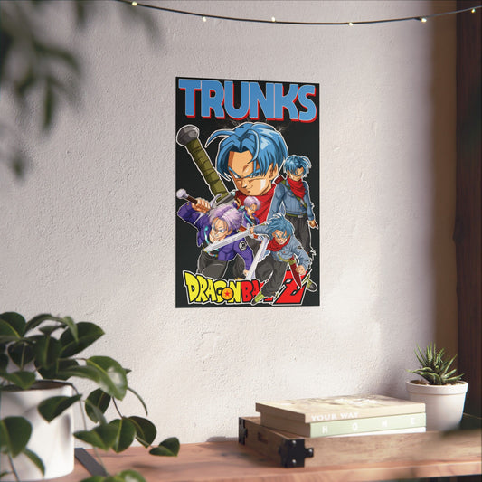 Trunks “Time Warrior” Matte Vertical Poster | Dragon Ball Z Anime Wall Art