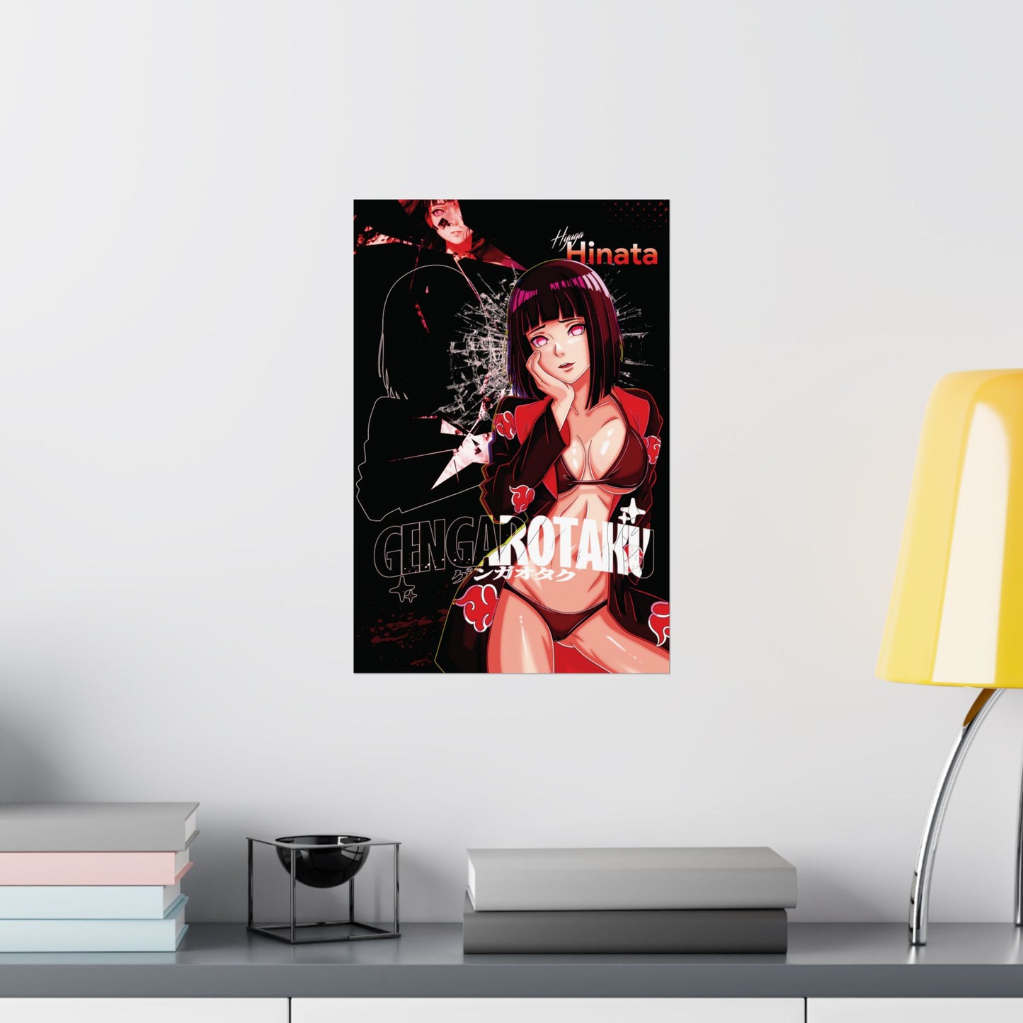 Dark Bloom Hinata Matte Poster | Anime-Inspired Wall Art | Hyuga Princess Decor | Otaku Manga Wall Print