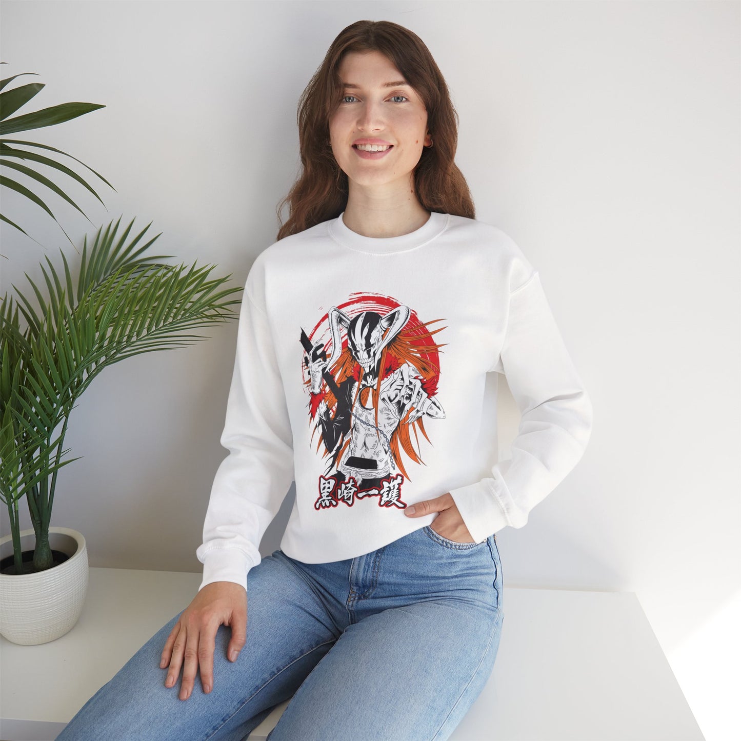 Ichigo Vasto Lorde Unisex Heavy Blend Crewneck Sweatshirt | Anime-Inspired Streetwear