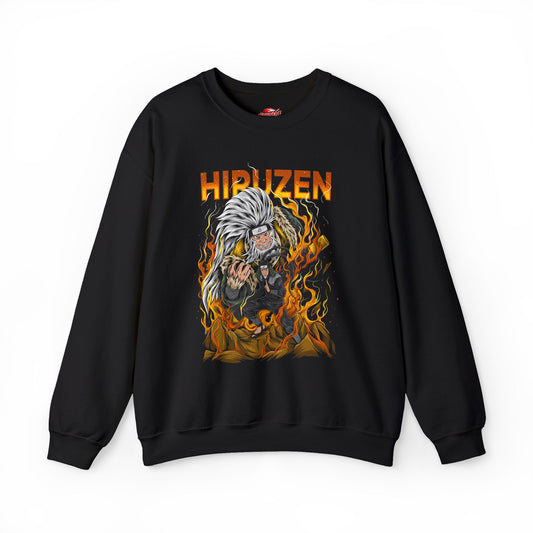 Hiruzen Sarutobi Crewneck | Third Hokage Anime-Inspired Streetwear Sweatshirt | Fire Style Shinobi Sweater | Otaku Manga Pullover