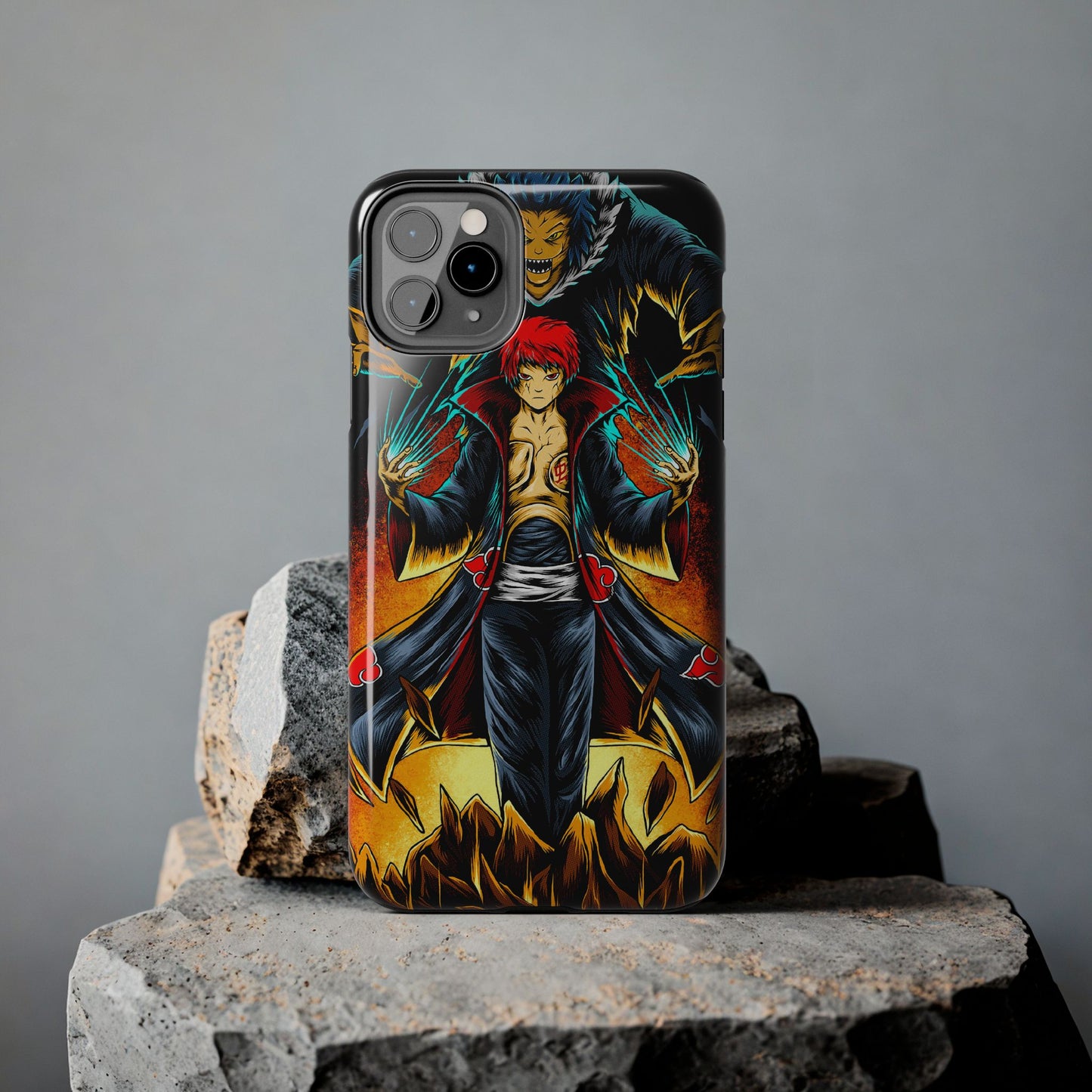 Puppet Master Sasori Phone Case | Akatsuki Anime-Inspired Protective Case | Red Sand Villain iPhone & Samsung Cover | Otaku Manga Case