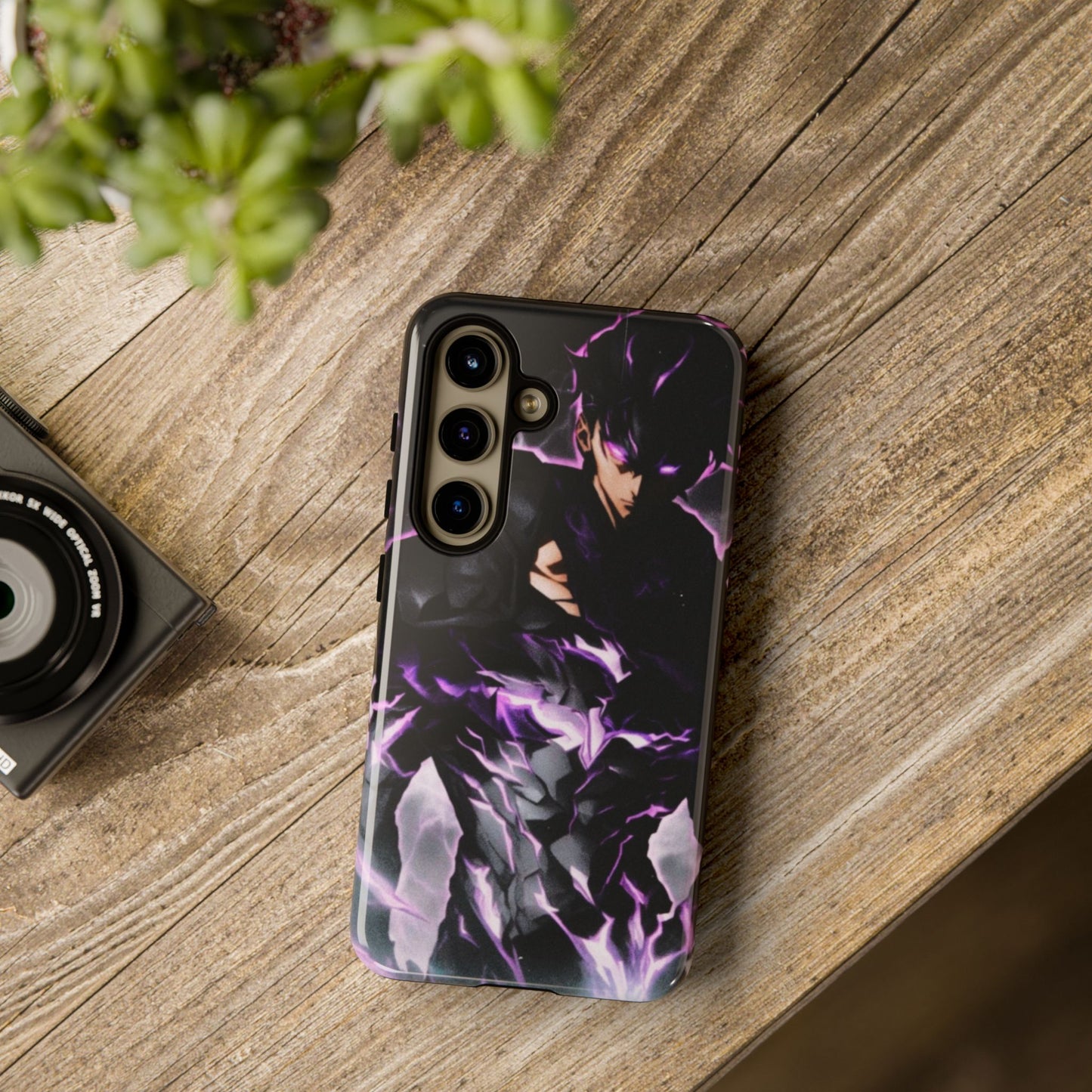 Sung Jin-Woo Shadow Monarch Awakening Double Layered Phone Case | Anime-Insired Protective Case for iPhone & Samsung