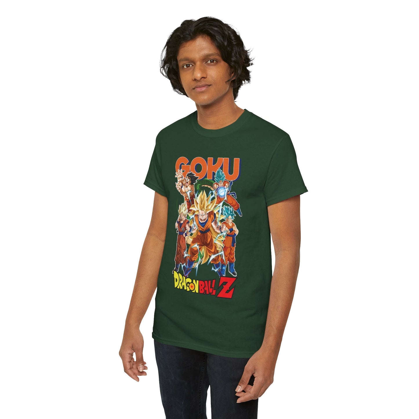 Goku “Legacy of Power” Unisex Heavy Cotton T-Shirt | Dragon Ball Z Streetwear Tee