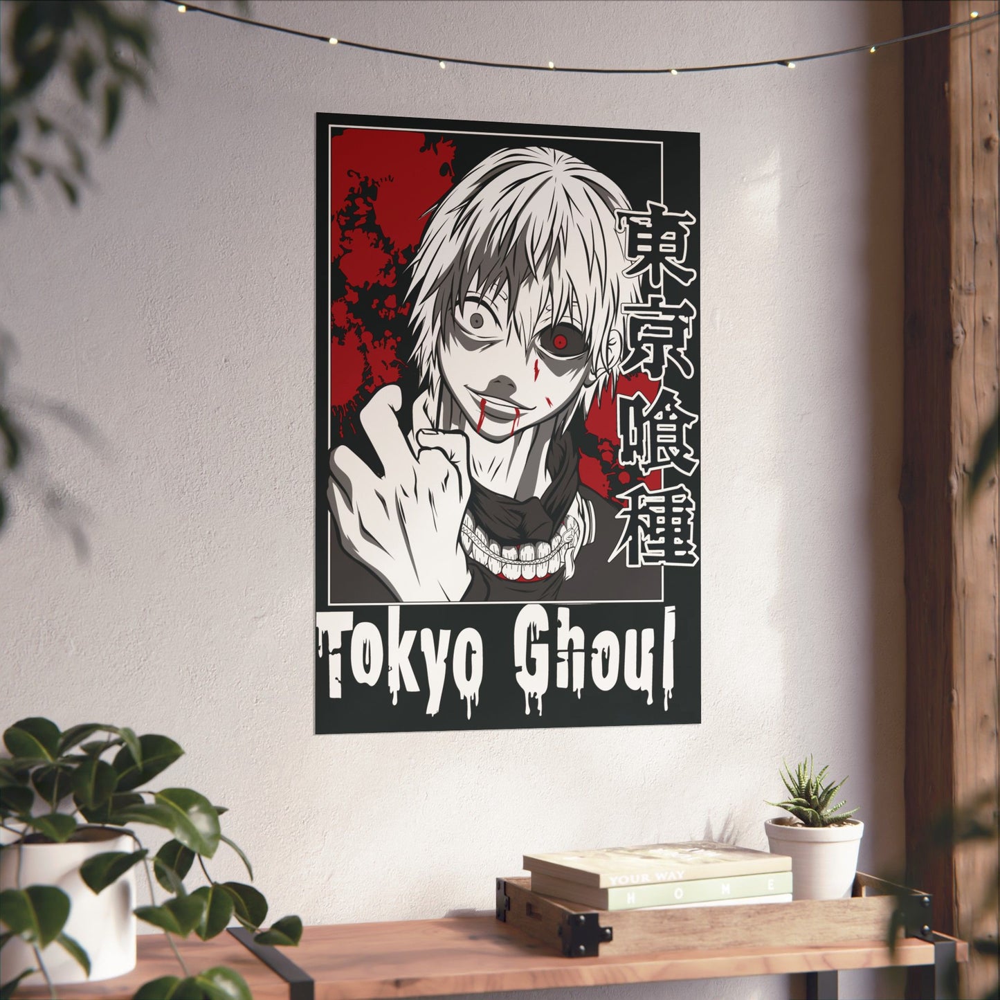 Senile Kaneki Matte Vertical Poster | Tokyo Ghoul Anime Wall Art