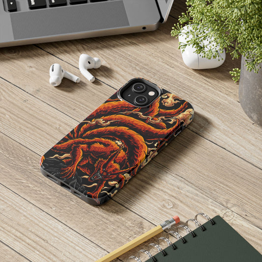 Nine-Tailed Beast Kurama Phone Case | Anime-Inspired Protective Case | Fox Demon iPhone & Samsung Cover | Otaku Manga Case