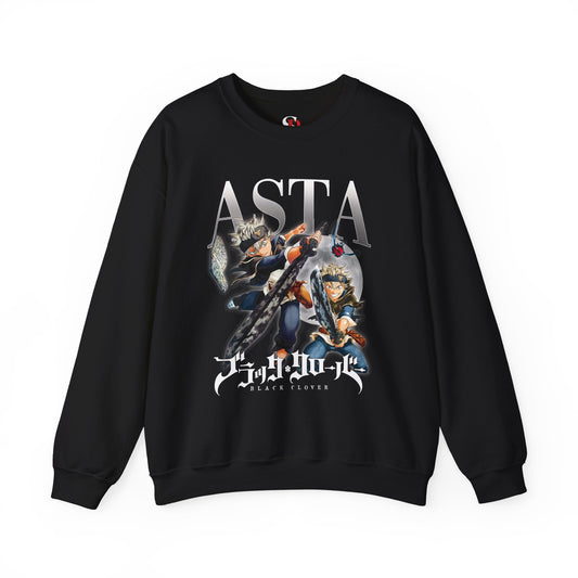 Asta “No Magic, No Limits” Unisex Heavy Crewneck | Black Clover Streetwear Sweatshirt