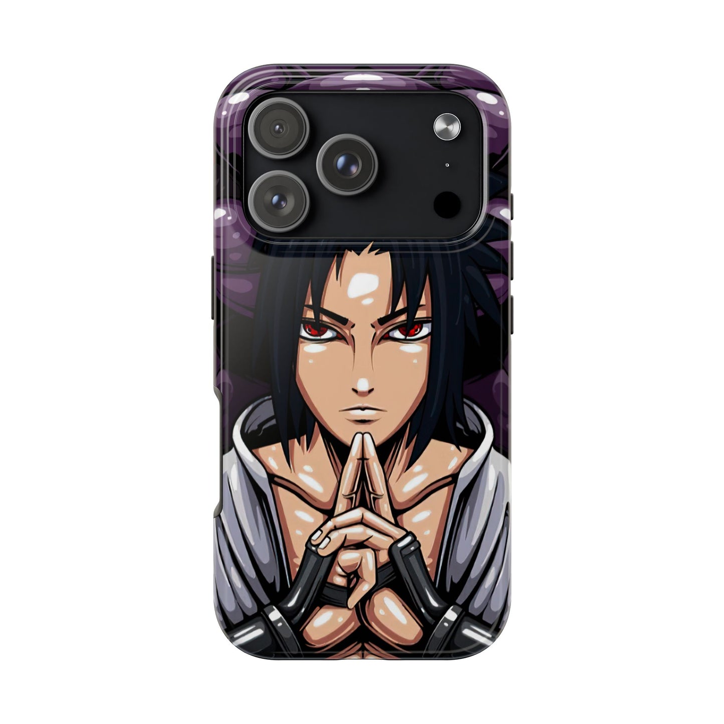 Sasuke Uchiha Mangekyo Sharingan Phone Case | Anime-Inspired Protective Case | Uchiha iPhone & Samsung Cover | Otaku Manga Case