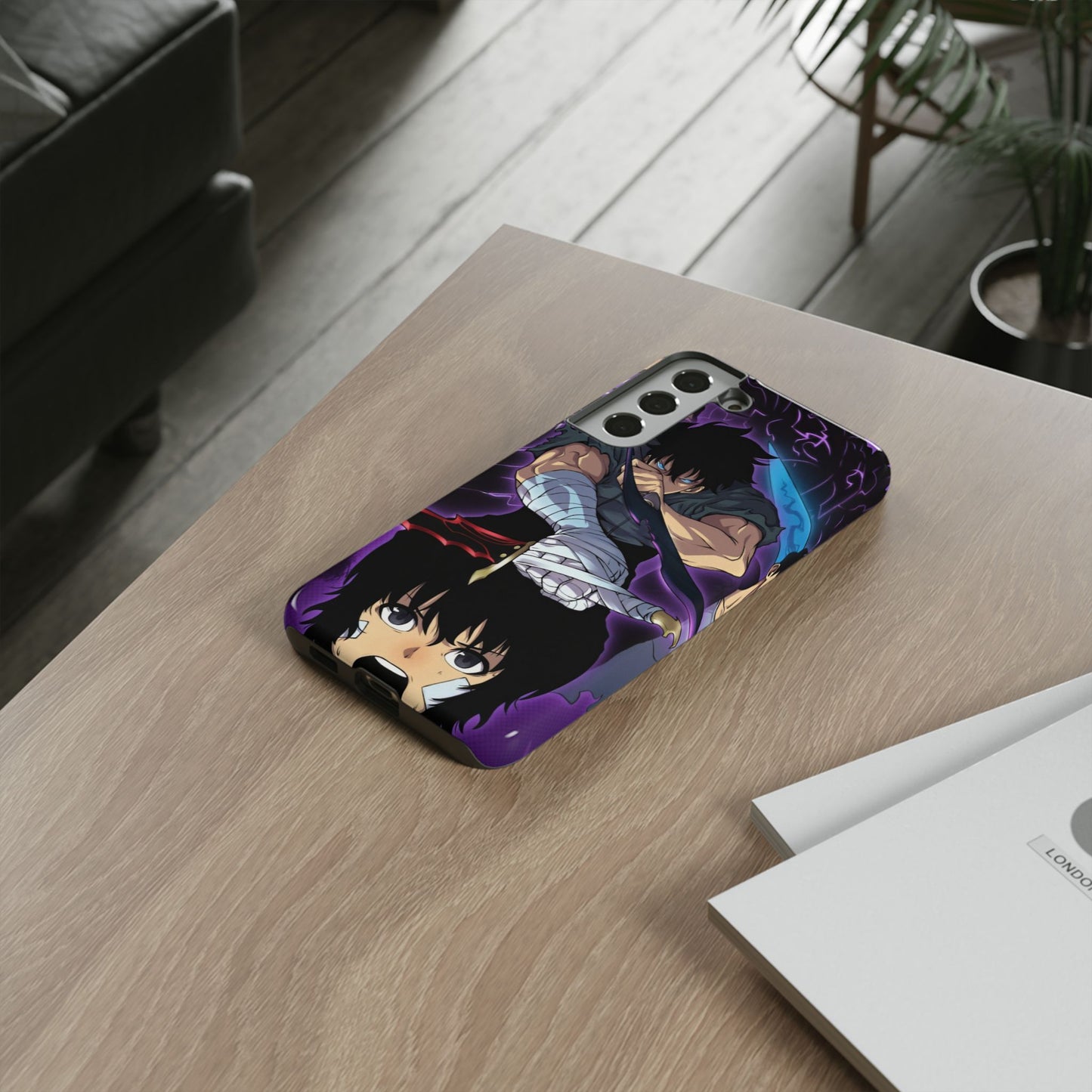 Sung Jin-Woo Shadow Awakening Double Layered Phone Case | Anime-Inspired Protective Case for iPhone & Samsung