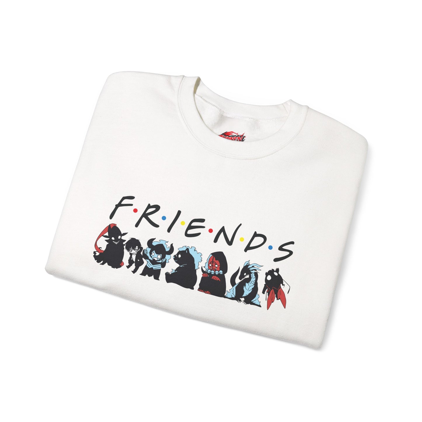 Shadow Army FRIENDS Unisex Heavy Blend Crewneck Sweatshirt | Shadow Army Cute Anime-Inspired Streetwear Graphic Pullover
