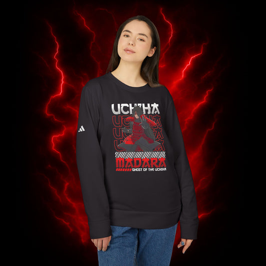 Ghost Of The Uchiha Madara Adidas Unisex Fleece Crewneck Sweatshirt