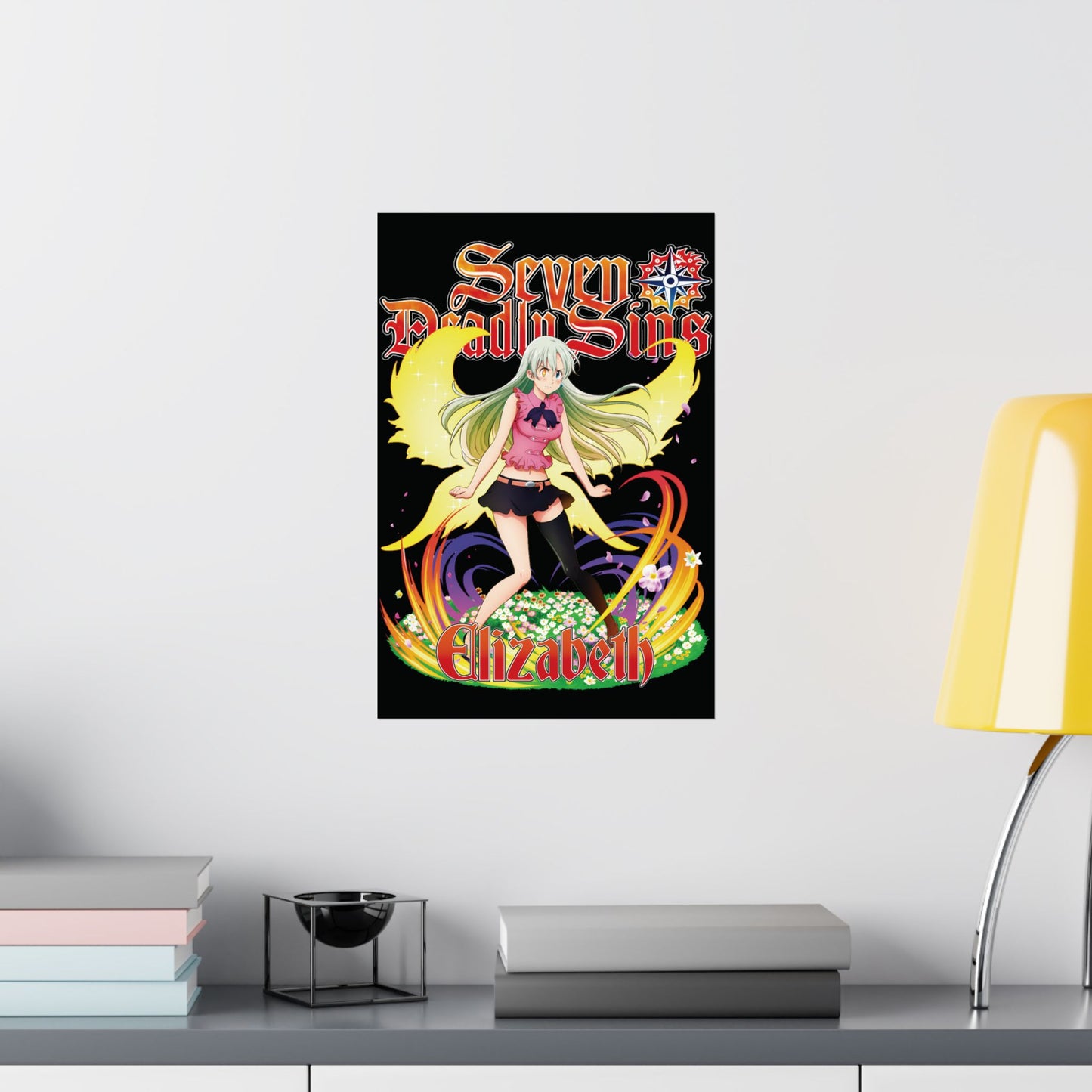 Goddess Elizabeth Poster | Anime-Inspired Wall Art | Manga Decor | Otaku Room Poster