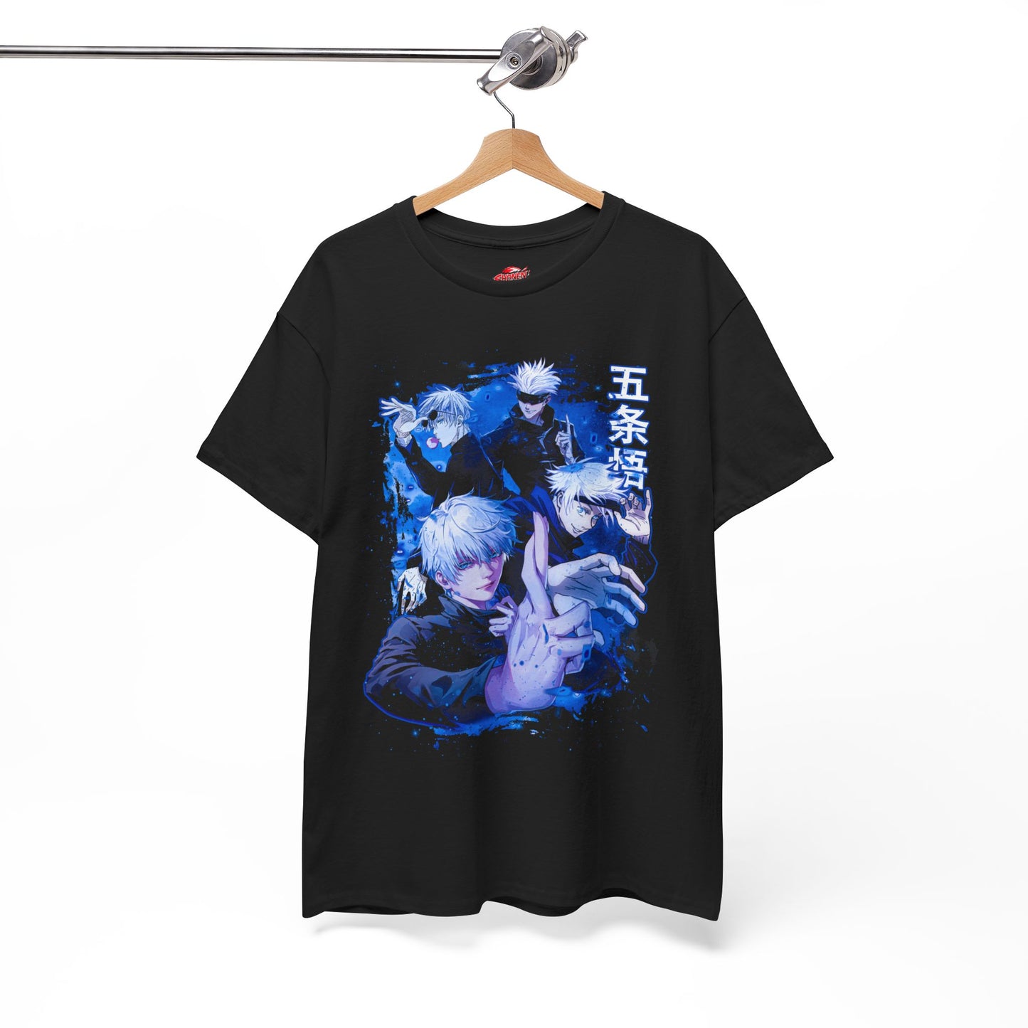 4 Styles of Gojo Unisex T-Shirt | Anime-Inspired Streetwear Graphic Tee | Satoru Gojo Collage Graphic Shirt | Otaku Manga Tee
