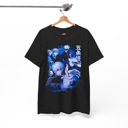 4 Styles of Gojo Unisex T-Shirt | Anime-Inspired Streetwear Graphic Tee | Satoru Gojo Collage Graphic Shirt | Otaku Manga Tee