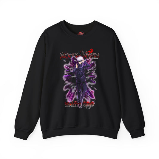 The Honored One Satoru Gojo Unisex Heavy Blend Crewneck Sweatshirt | Anime-Ispired Streetwear Graphic Pullover | Six Eyes
