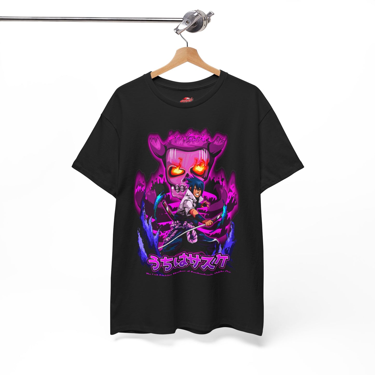 Sasuke Uchiha Susanoo Unisex T-Shirt | Anime-Inspired Streetwear Graphic Tee | Mangekyo Sharingan Uchiha Graphic Shirt | Otaku Manga Tee
