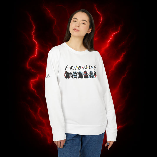 Solo Leveling Friends Adidas Unisex Fleece Crewneck Sweatshirt