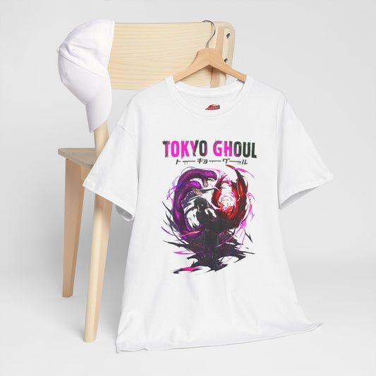 Ken Kaneki Chimera Kagune Unisex Heavy Cotton T-Shirt | Anime-Inspired Graphic Tee | Dark Otaku Streetwear