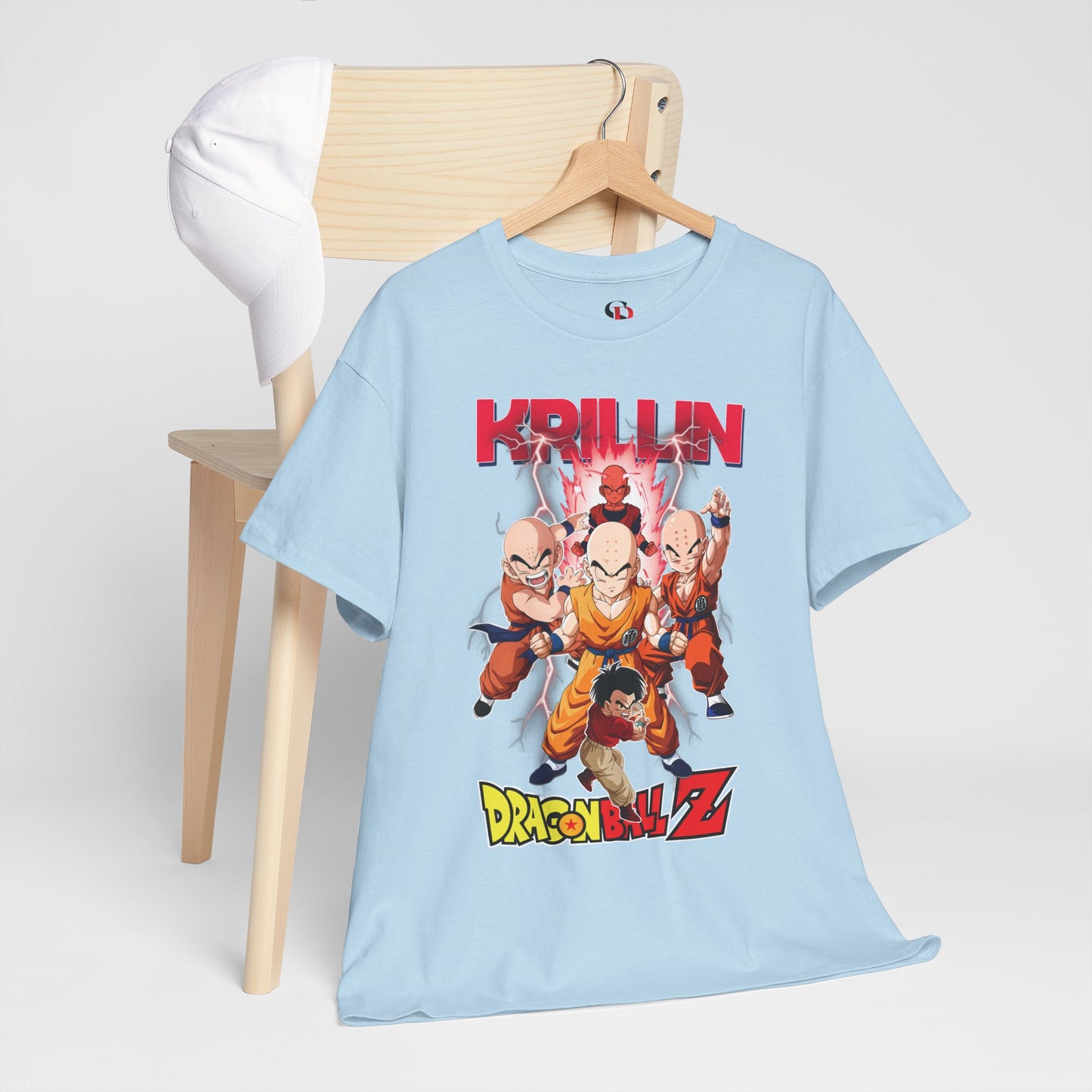 Krillin “Earth’s Strongest” Unisex Heavy Cotton T-Shirt | Dragon Ball Z Streetwear Tee