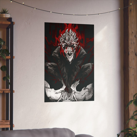 Okarun “Turbo Granny Mode III” Matte Vertical Poster | Dandadan Anime Wall Art