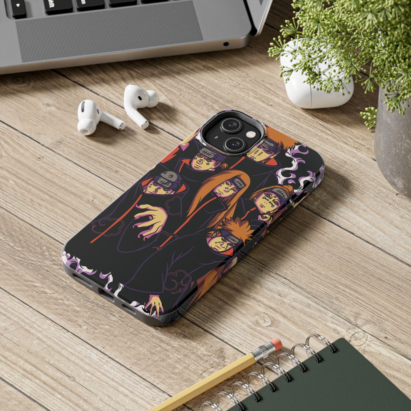 Akatsuki Six Paths of Pain Phone Case | Anime-Inspired Protective Case | Rinnegan Villain iPhone & Samsung Cover | Otaku Manga Case
