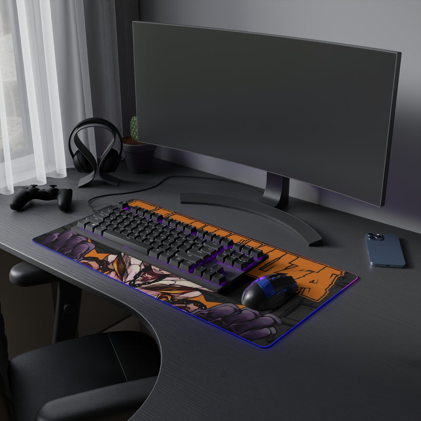 Rudo Surebrec III LED Gaming Mouse Pad | Anime-Inspired Desk Mat