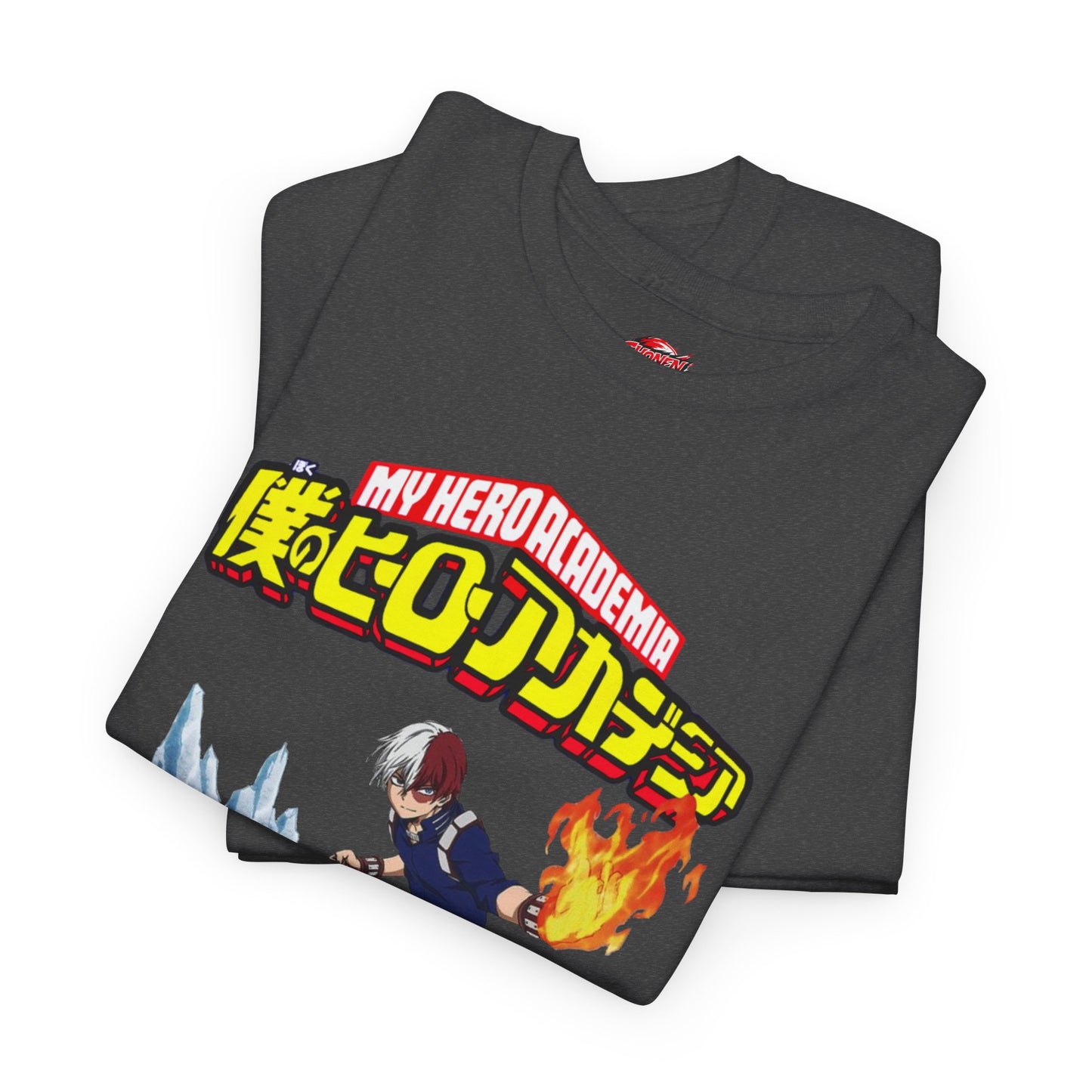 Shoto Todoroki Unisex Heavy Cotton T-Shirt | Anime-Inspired Streetwear Graphic Tee