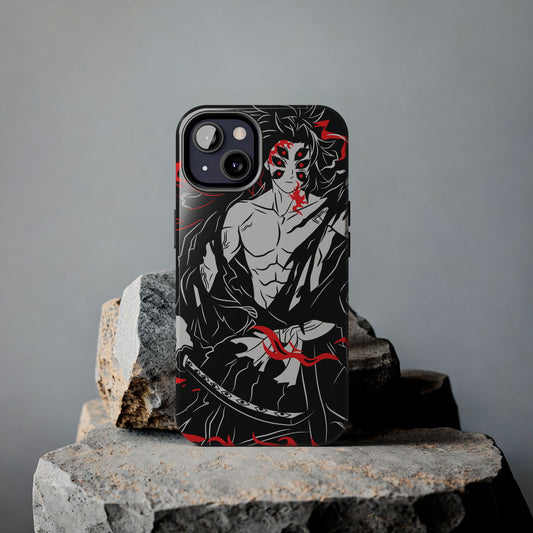 Kokushibo Crimson Aura Phone Case | Upper Moon One Demon Slayer Anime Case