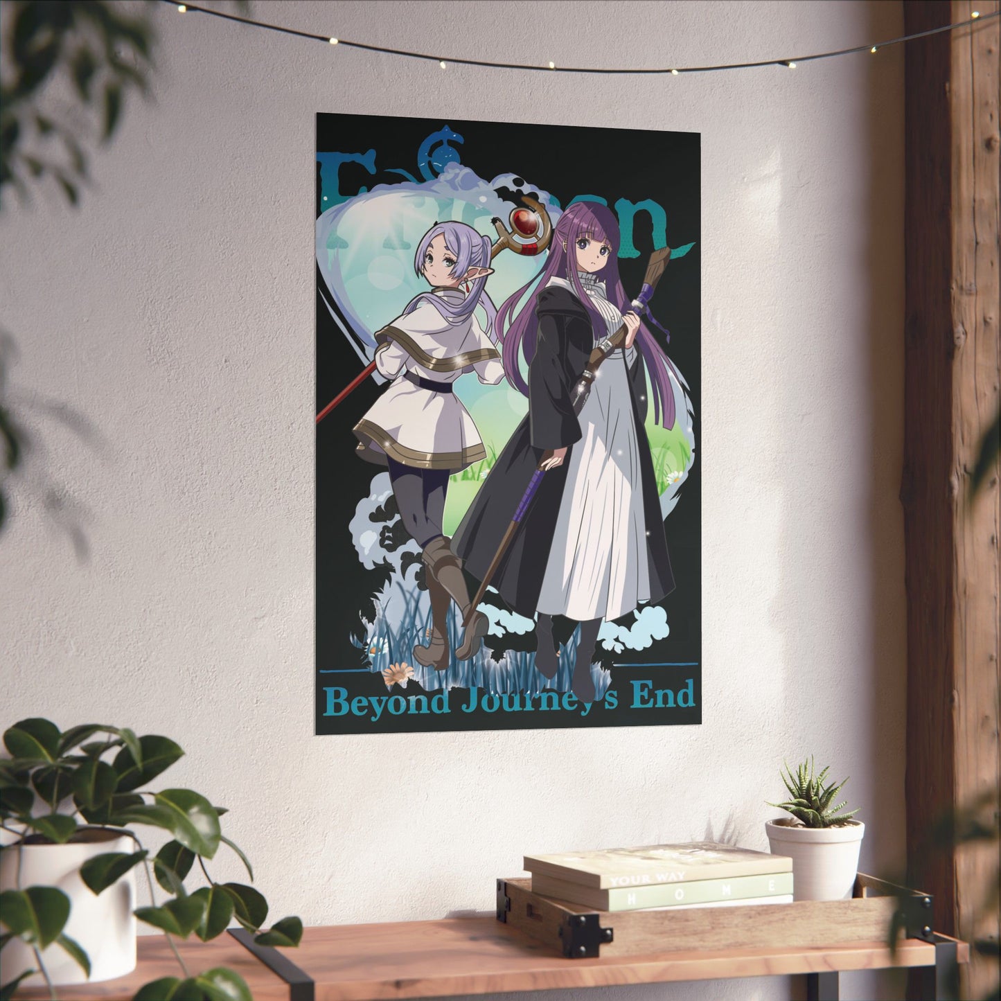 Frieren & Fern Matte Vertical Poster | Anime-Inspired Wall Art