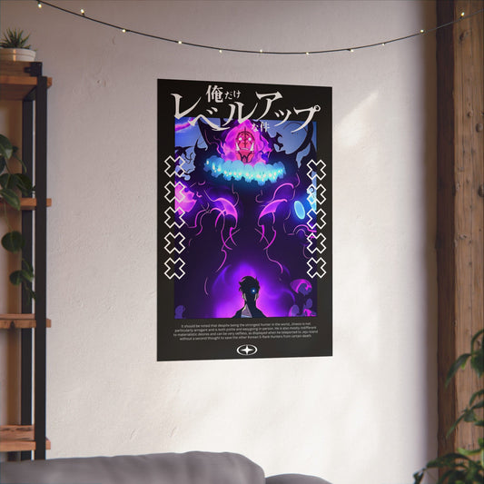 Elite Night Tusk Matte Vertical Poster | Shadow Summon Anime-Inspired Wall Art | Dark Fantasy Monster Print