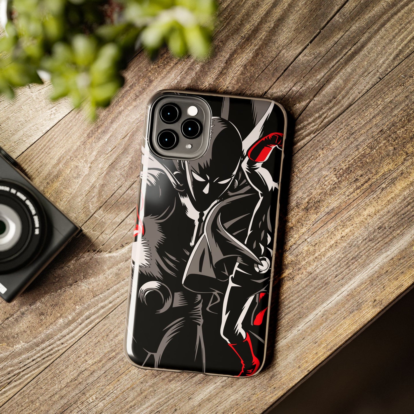 Saitama Serious Punch Anime Phone Case | Anime-Inspired Protective Cover | Double Layer iPhone & Samsung Case