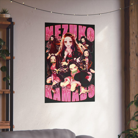 Six Styles of Nezuko Poster | Demon Slayer Wall Art