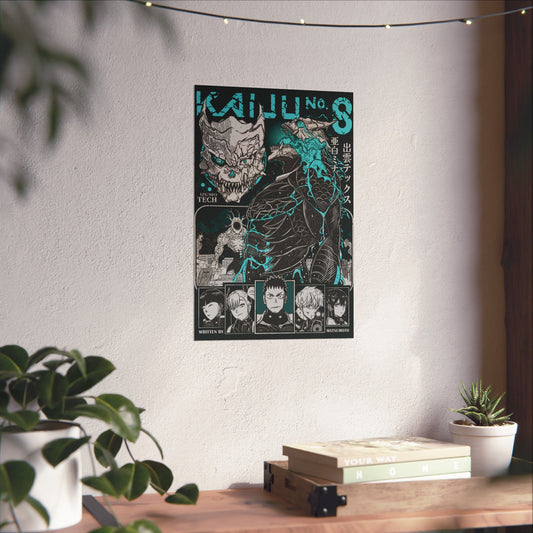 Third Division Matte Vertical Poster | Kaiju No. 8 Anime Wall Art
