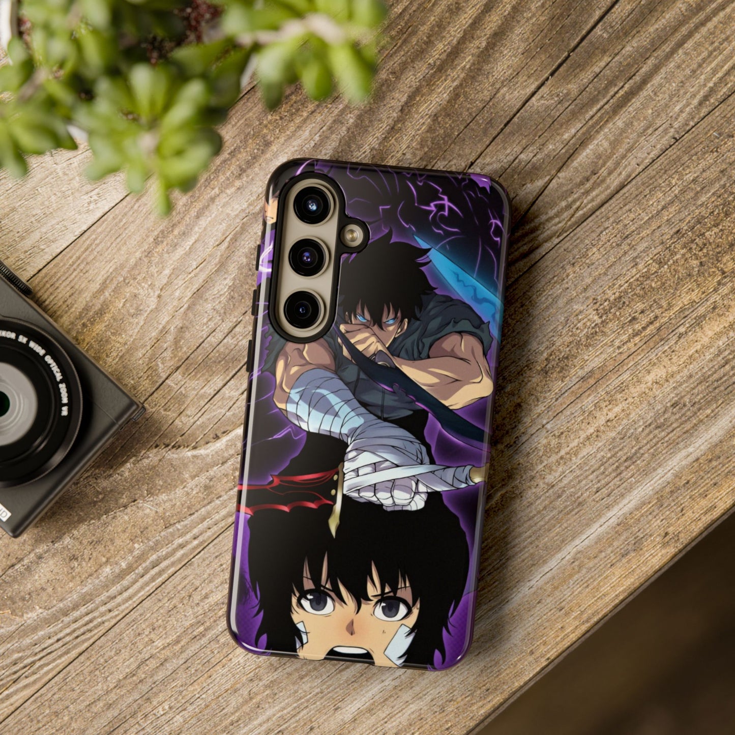 Sung Jin-Woo Shadow Awakening Double Layered Phone Case | Anime-Inspired Protective Case for iPhone & Samsung