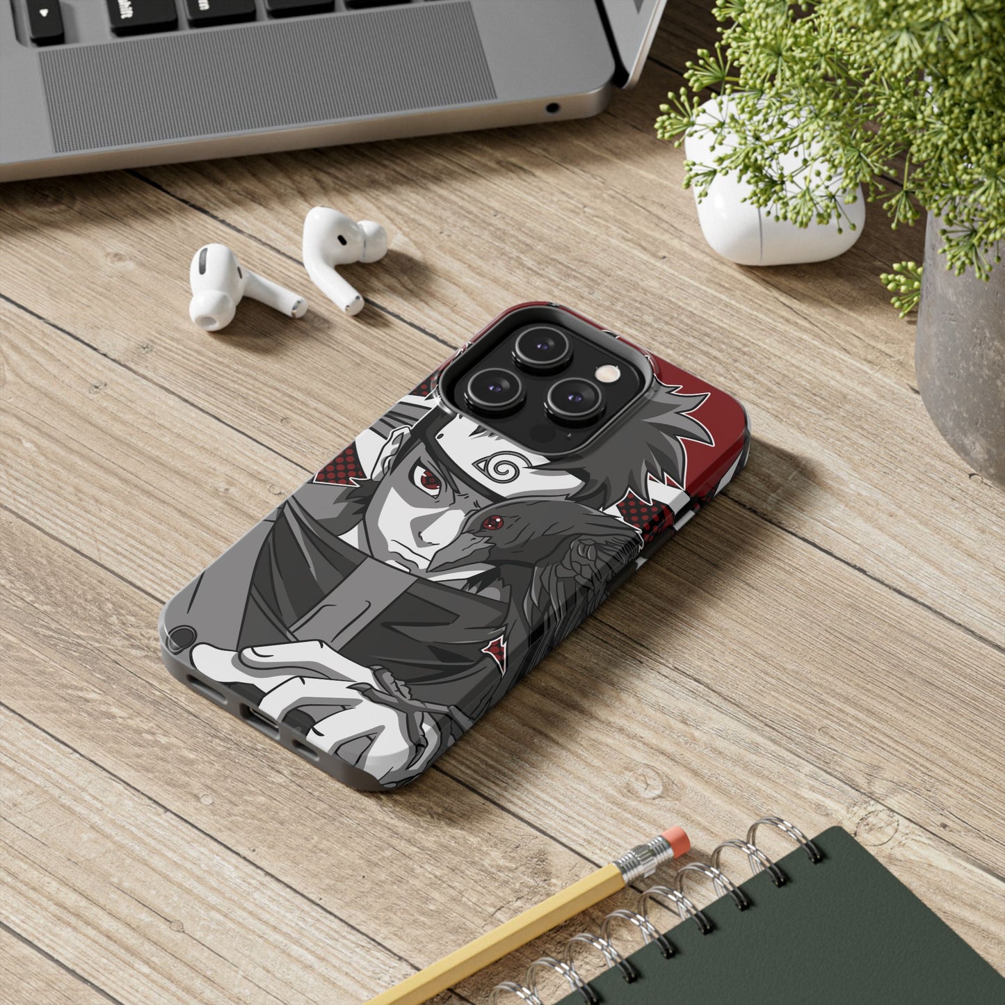 Shisui Uchiha Kotoamatsukami Phone Case | Anime-Inspired Protective Case | Mangekyo Sharingan iPhone & Samsung Cover | Otaku Manga Case