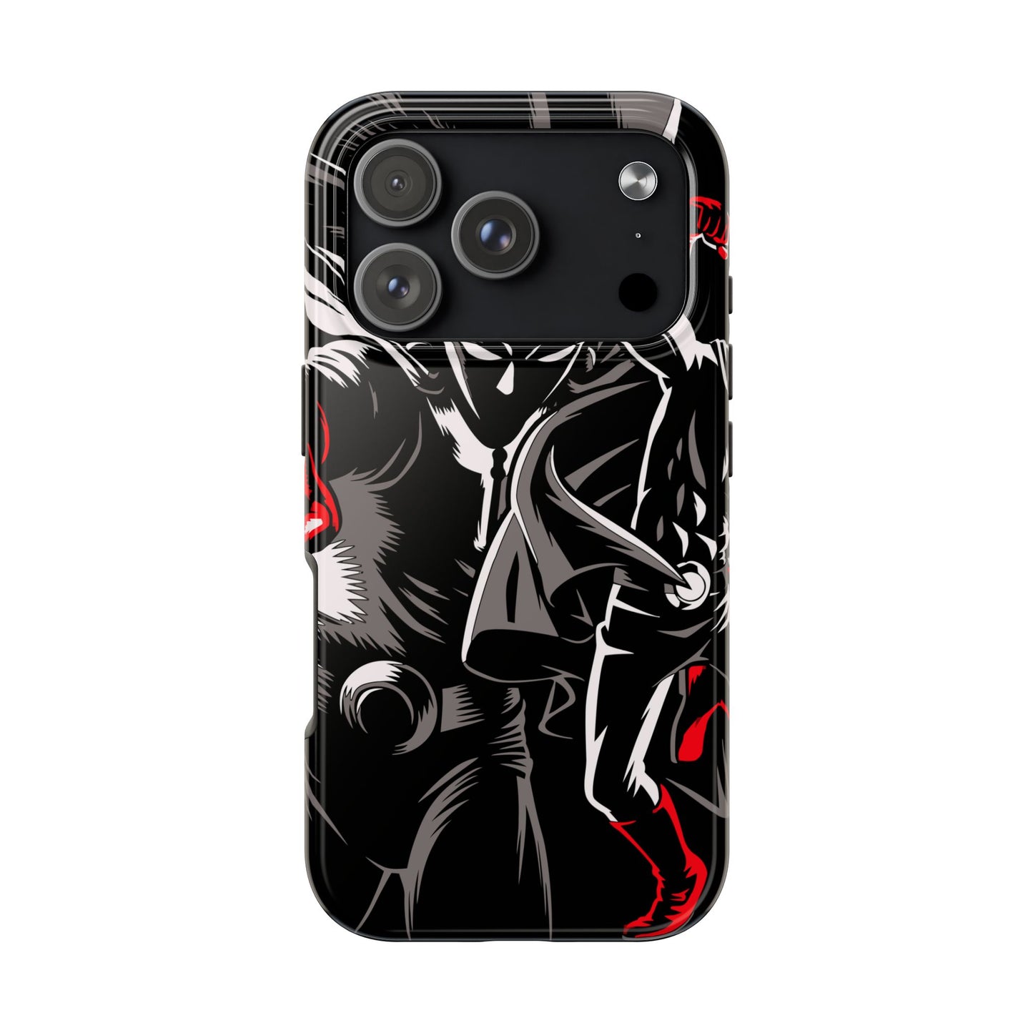 Saitama Serious Punch Anime Phone Case | Anime-Inspired Protective Cover | Double Layer iPhone & Samsung Case