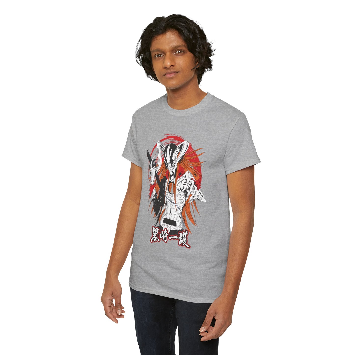 Ichigo Vasto Lorde Unisex Heavy Cotton T-Shirt | Bleach Anime Streetwear Tee