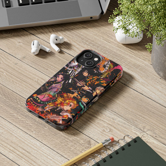 Hashira Collage Anime Phone Case | Anime-Inspired Protective Cover | Double Layer iPhone & Samsung Case